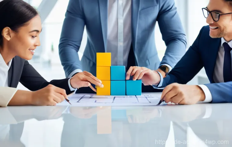 퍼포먼스 마케팅 성공을 위한 팀 구성 방법 - **Team Foundation and Vision:** A diverse team of young and middle-aged marketing professionals, dre...