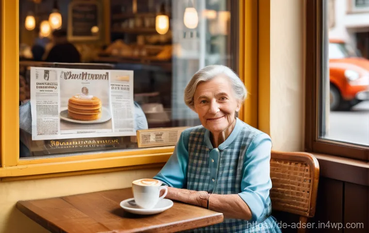 퍼포먼스 마케팅 vs 전통 마케팅 - **Prompt:** A cozy, warm-lit traditional German café ("Kaffeeklatsch" setting) on a sunny afternoon....