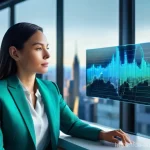 퍼포먼스 마케팅의 광고 전략 비교 분석 - **The Magic of Data: Unlocking Business Insights**
    "A professional woman, in her early 30s, with...