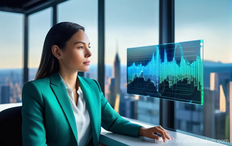 퍼포먼스 마케팅의 광고 전략 비교 분석 - **The Magic of Data: Unlocking Business Insights**
    "A professional woman, in her early 30s, with...