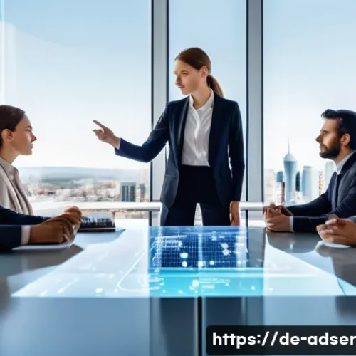 퍼포먼스 마케팅의 국제 시장 진출 전략 - **Prompt:** A diverse group of young, professionally dressed individuals, representing various Europ...